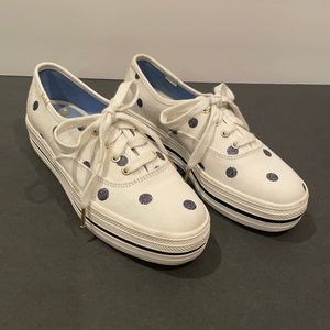 Keds Kate Spade white glitter sneakers Size 5